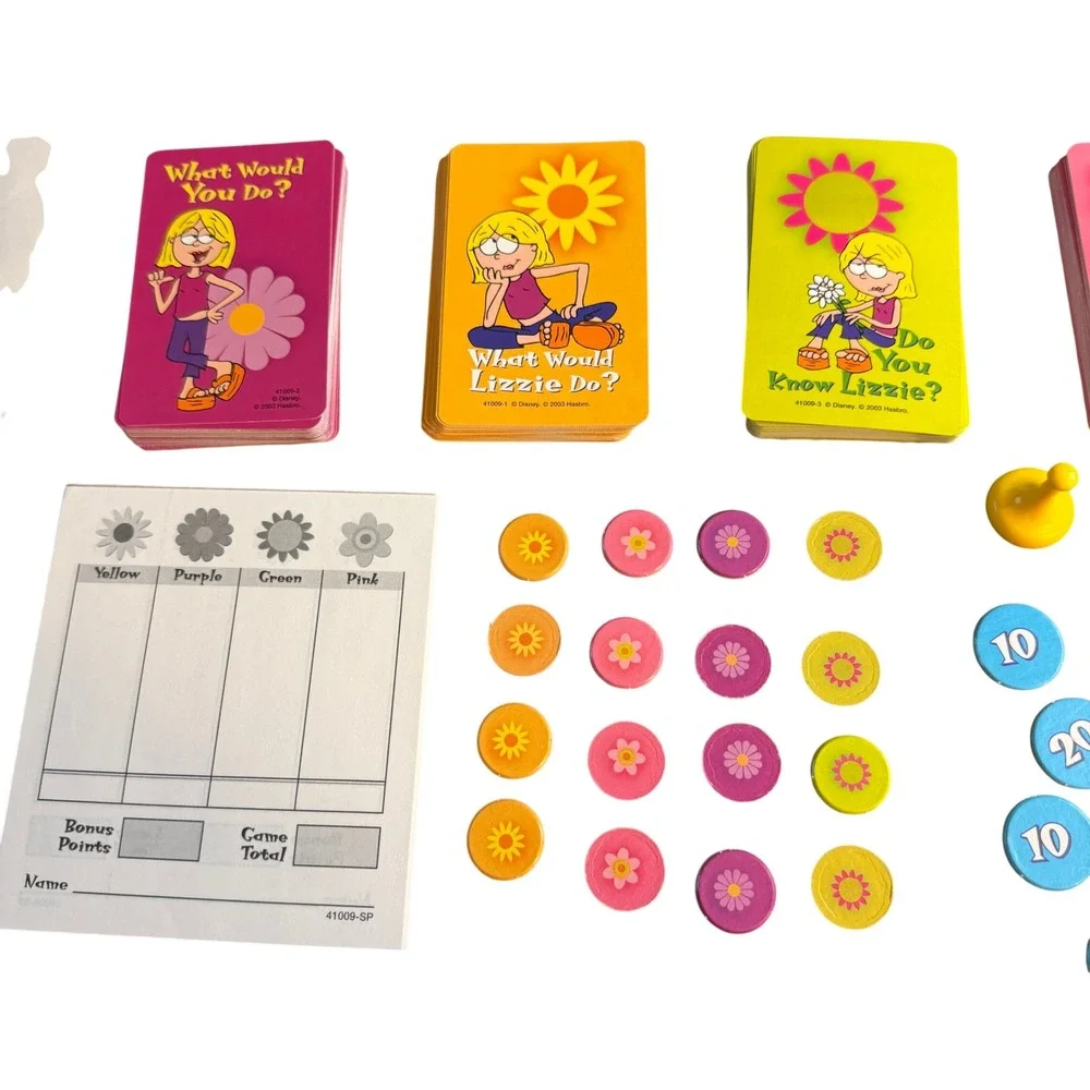 Milton Bradley Disney Lizzie McGuire What Would Lizzie Do? Board Game 2003 41009